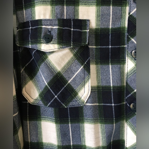 Plaid brushed cotton button down - Picture 4 of 5